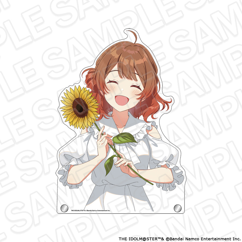 "Gakuen Idolmaster" Extra Large Die-cut Acrylic Board Hanami Ume Sunflower Ver.