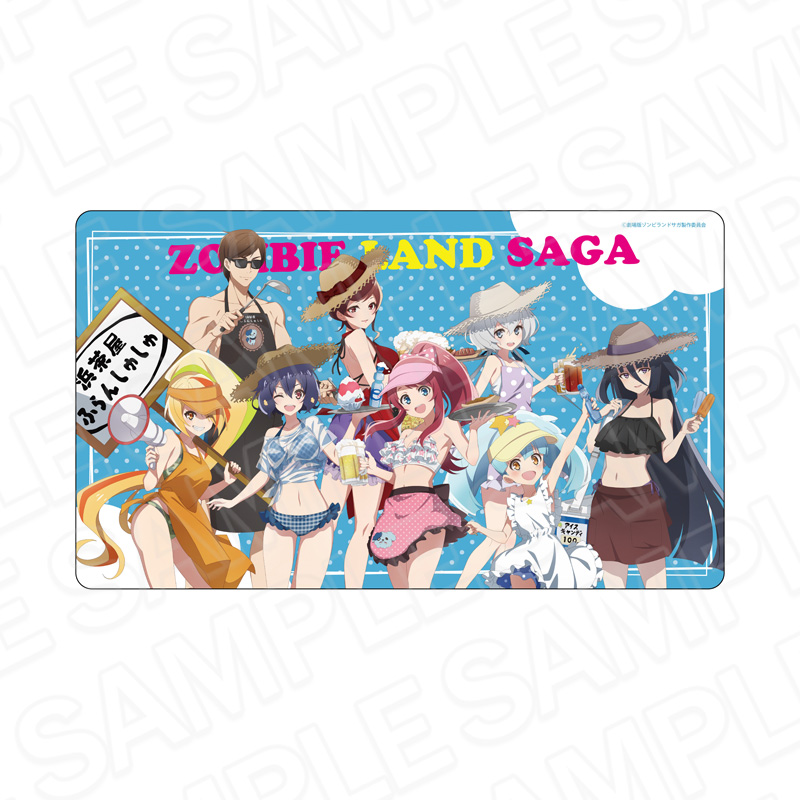 "Zombie Land Saga: Yumeginga Paradise" Rubber Desk Mat Everlasting Summer Beach House Ver.