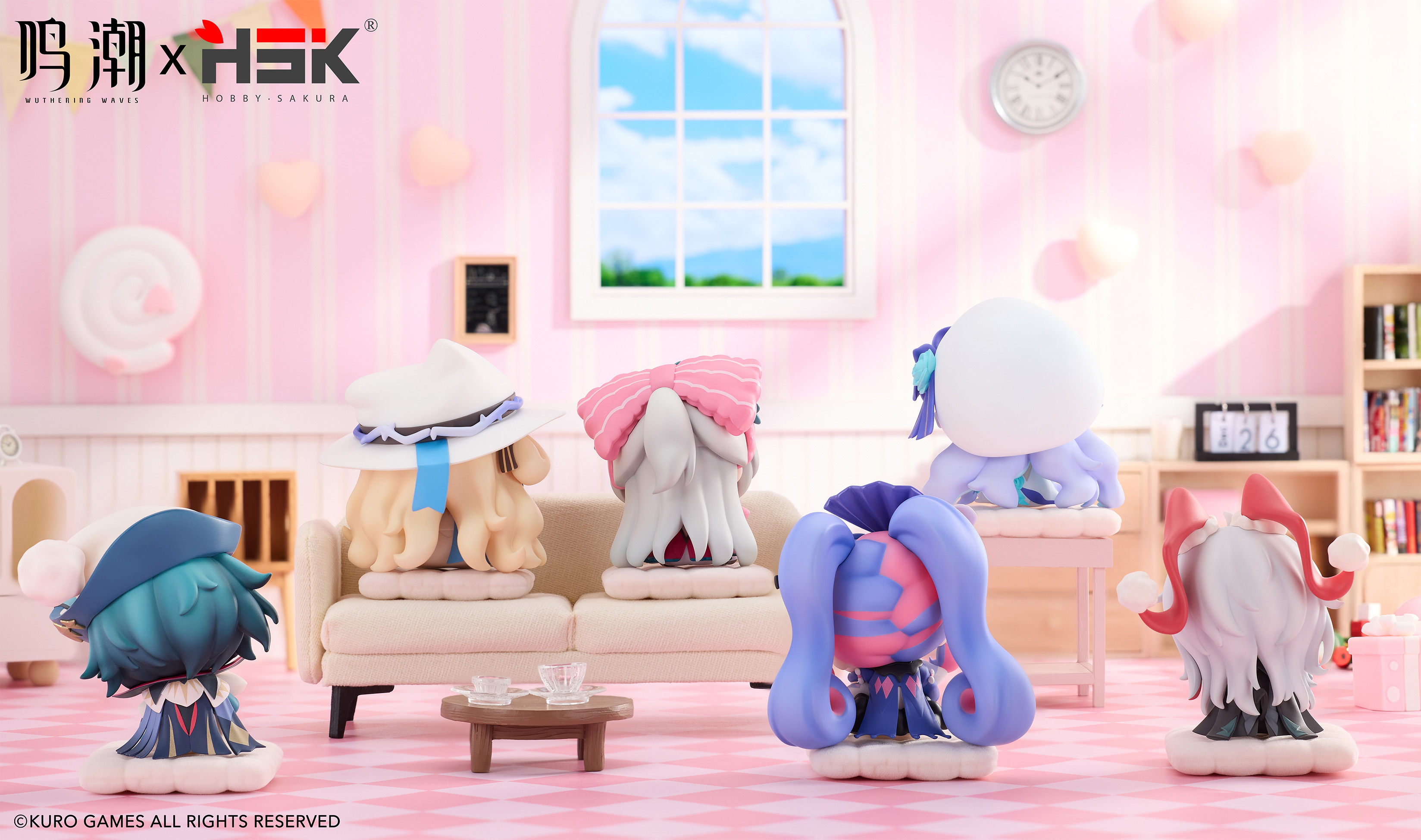 HOBBYSAKURA "WUTHERING WAVES" SO SWEEPY SERIES NON-SCALE FIGURE SET OF SIX