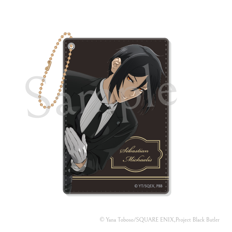 "Black Butler Public School Arc" Pass Case 1 Sebastian Michaelis