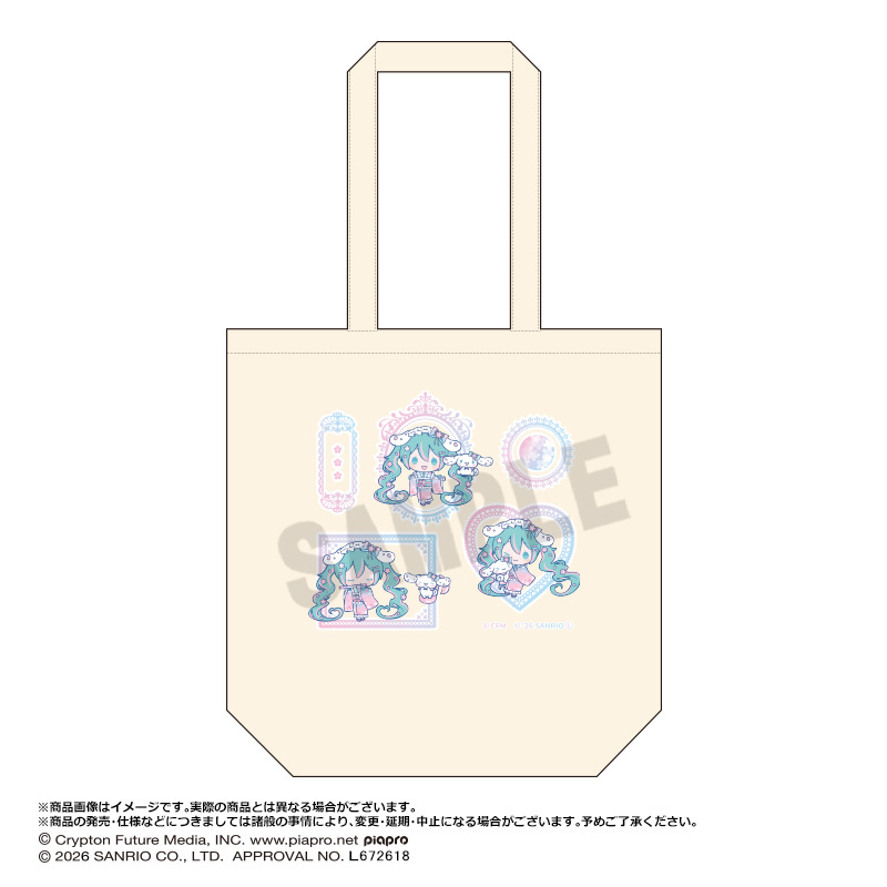 Hatsune Miku x Cinnamoroll Yumezakura Ver. Tote Bag B