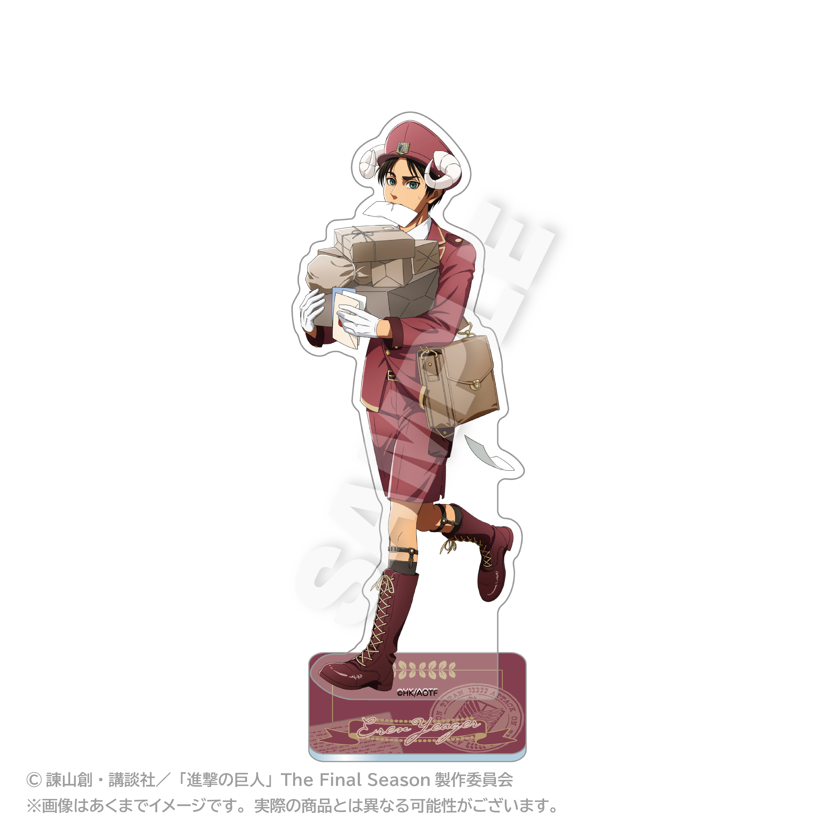 "Attack on Titan" Acrylic Stand Otodoke Mail Ver. (Original Illustration) Eren Yeager