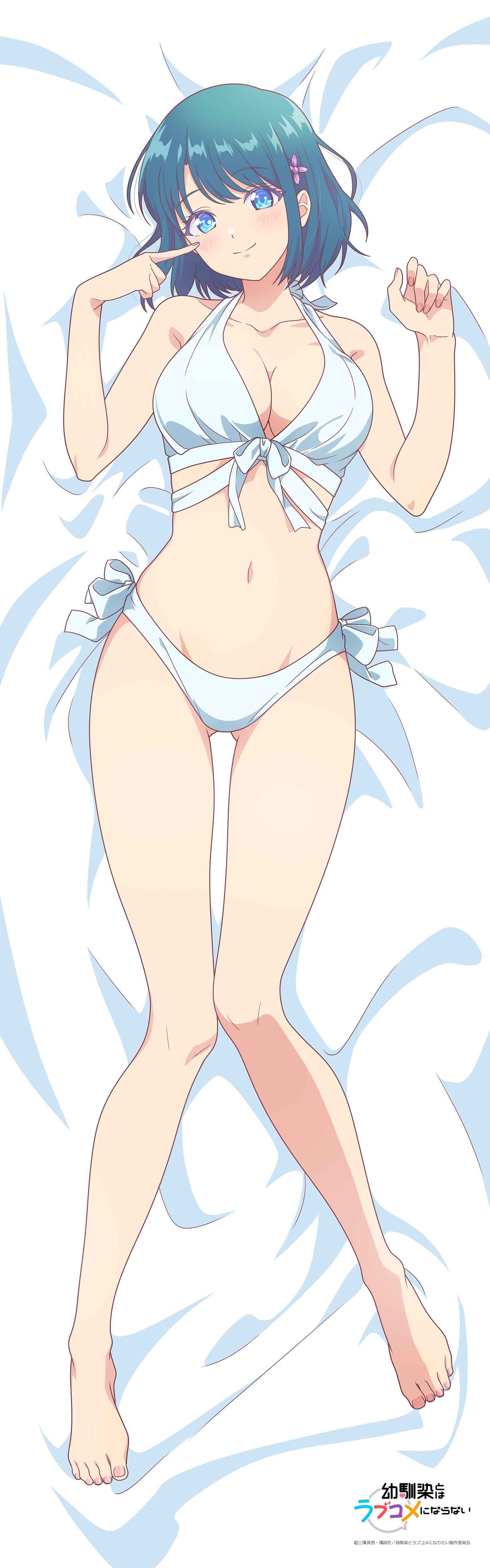 "You Can't Be In a Rom-Com with Your Childhood Friends!" Original Illustration Premium Dakimakura Cover Minamo Shio (Swimwear)
