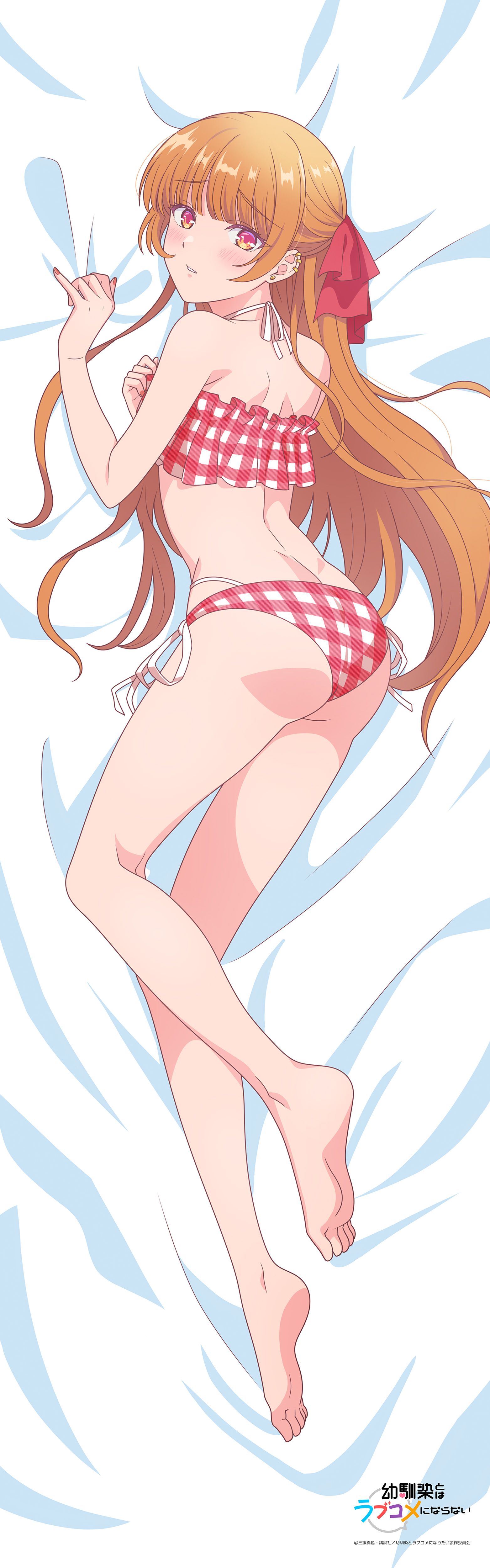 "You Can't Be In a Rom-Com with Your Childhood Friends!" Original Illustration Premium Dakimakura Cover Hiodoshi Akari (Swimwear)