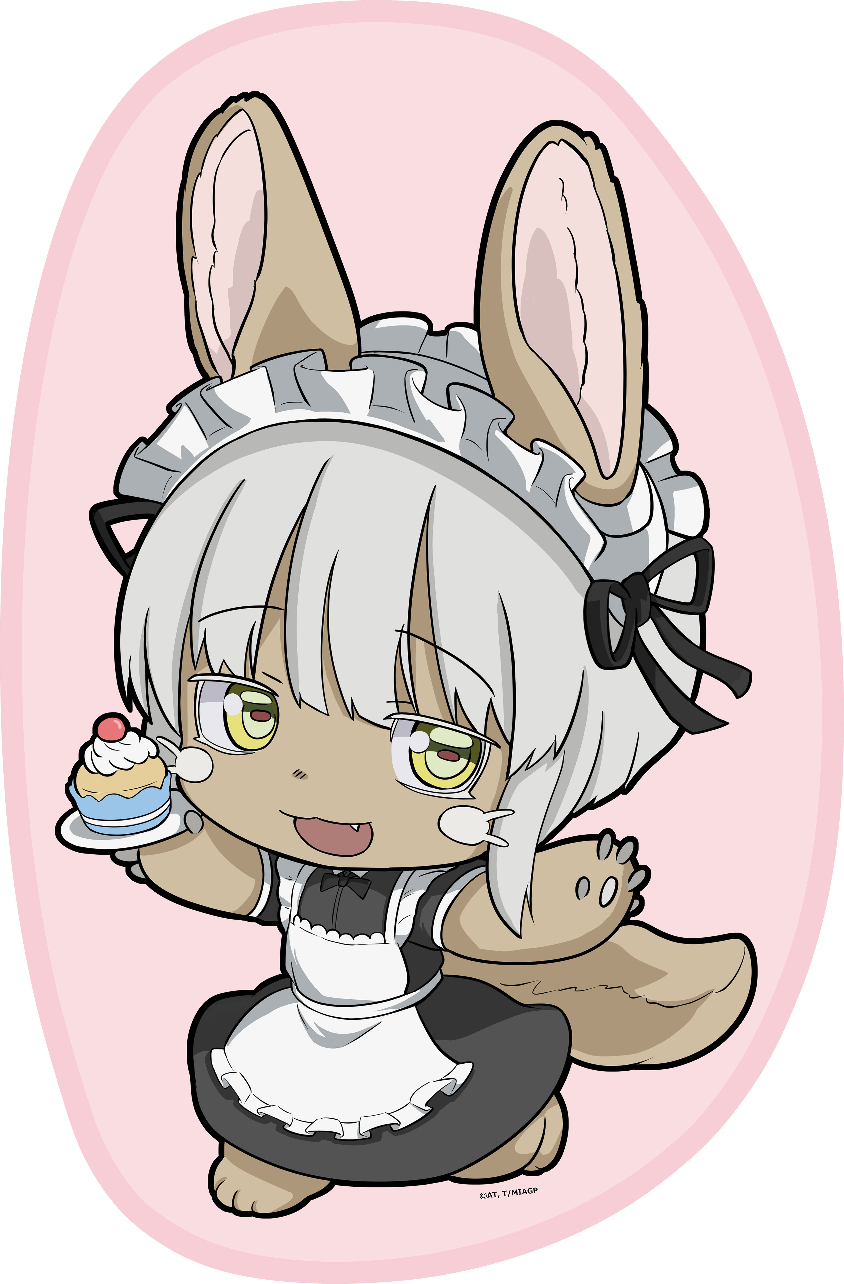 "Made in Abyss" Original Illustration Die-cut Blanket Nanachi (Maid)