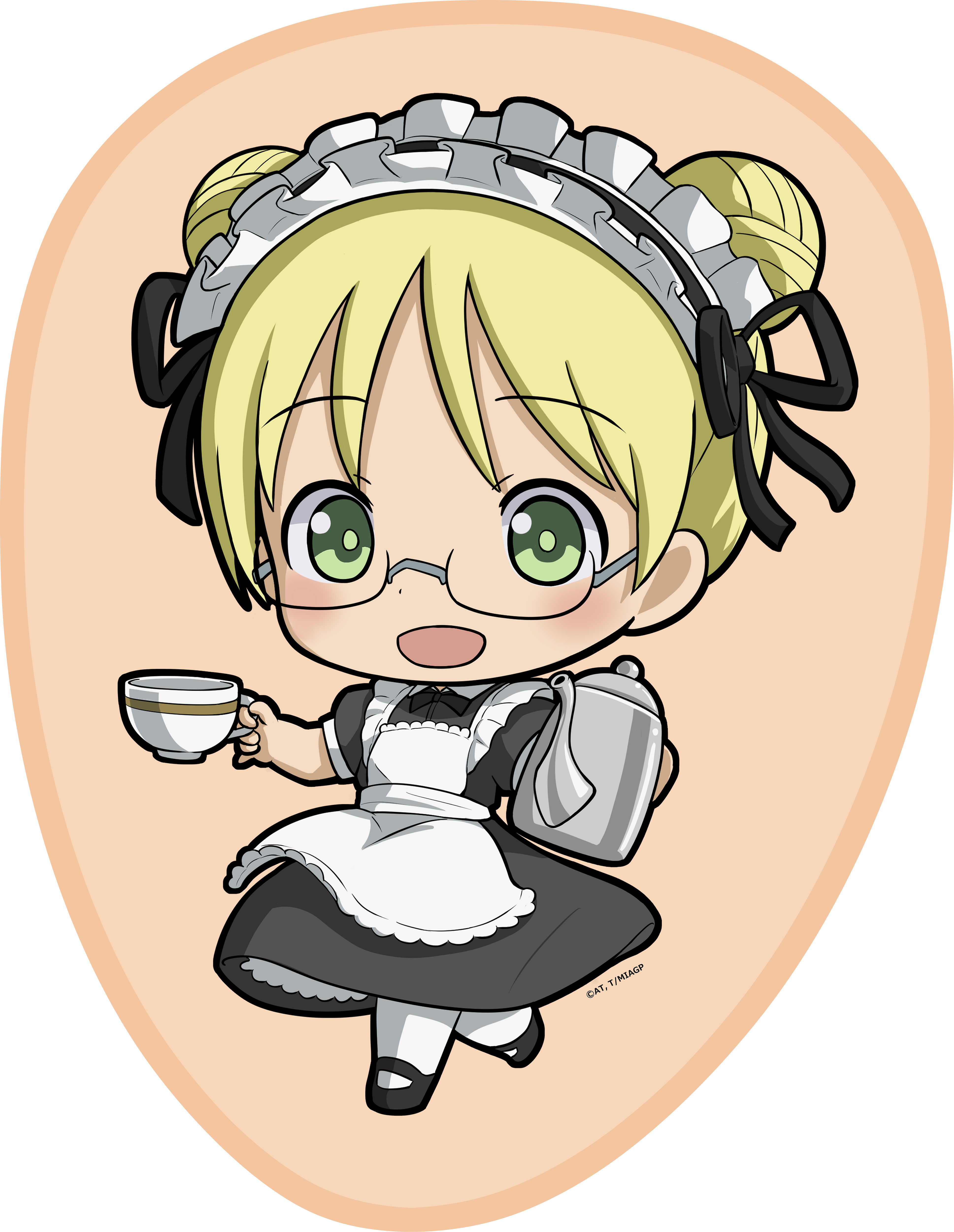 "Made in Abyss" Original Illustration Die-cut Blanket Riko (Maid)