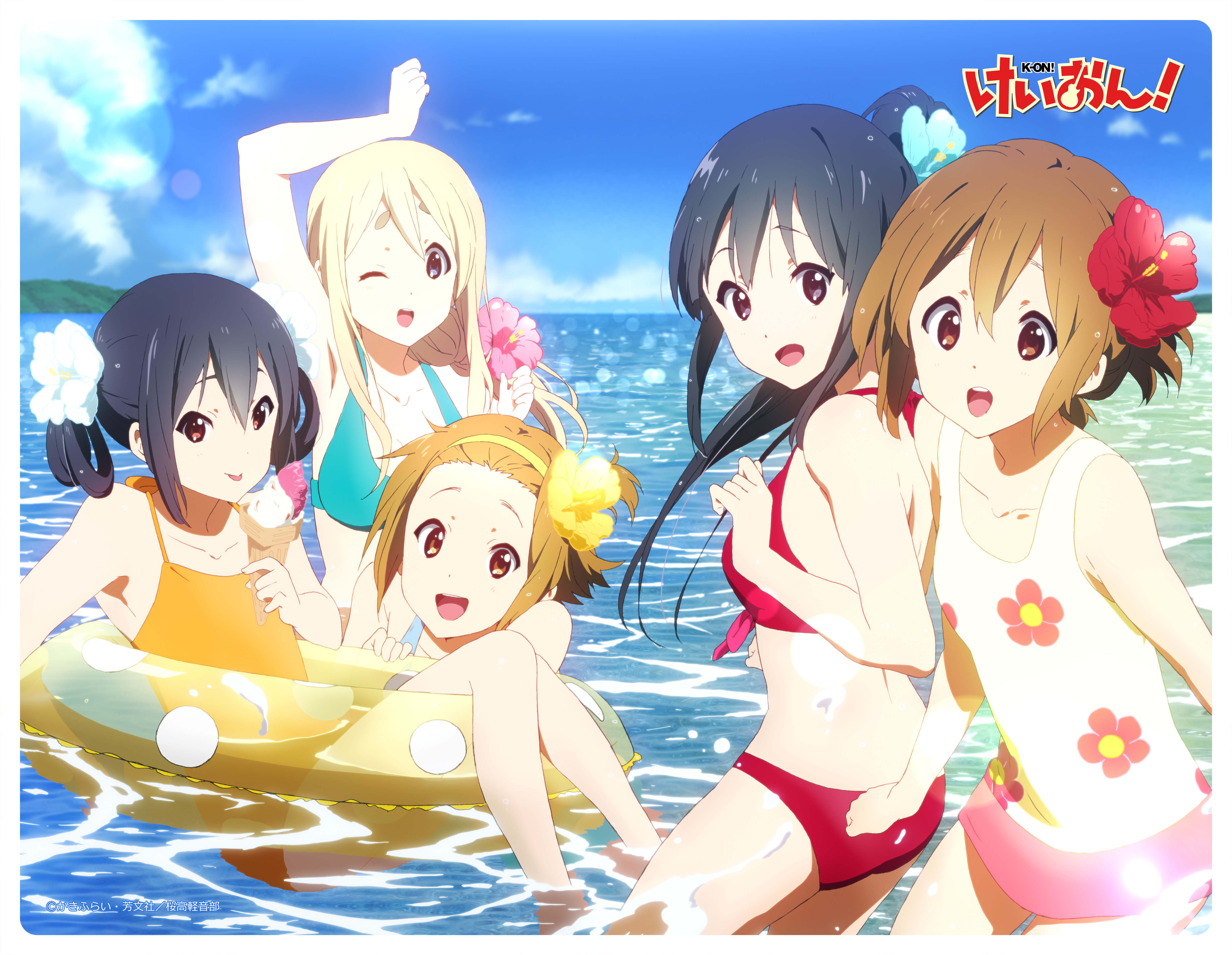 "K-On!" K-On!! Large Rubber Mat (Swimwear)