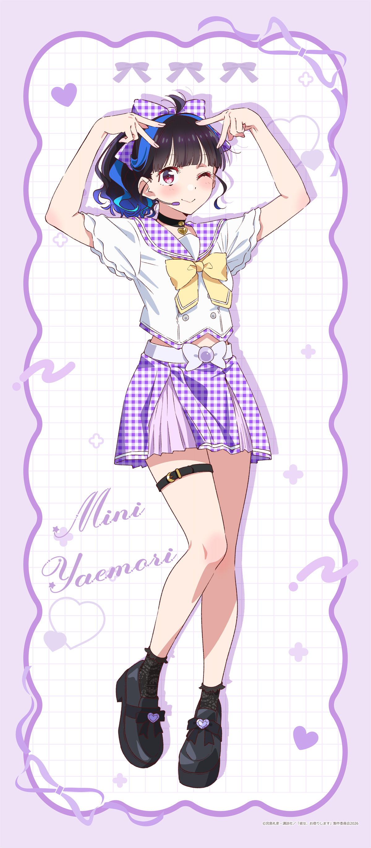 "Rent-A-Girlfriend" Original Illustration Big Tapestry Yaemori Mini (Idol)
