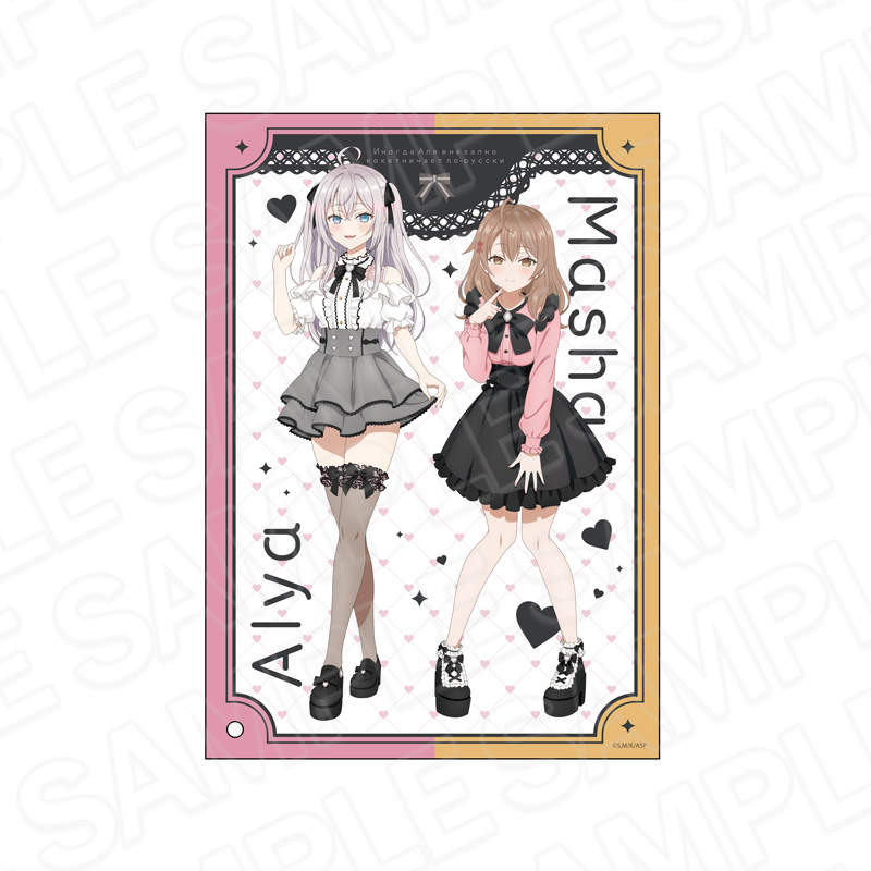 "Alya Sometimes Hides Her Feelings in Russian" Mini Acrylic Art Alya & Masha Kawaii Ver.