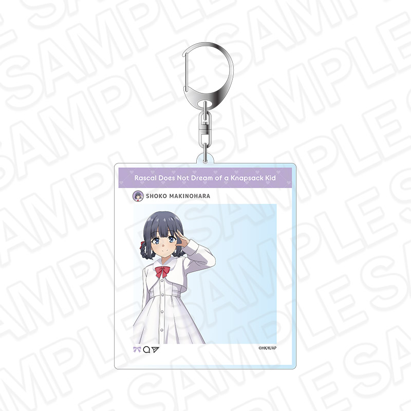 "Seishun Buta Yaro wa Randoseru Girl no Yume wo Minai" SNS Style Key Chain Makinohara Shoko Winter Ver.