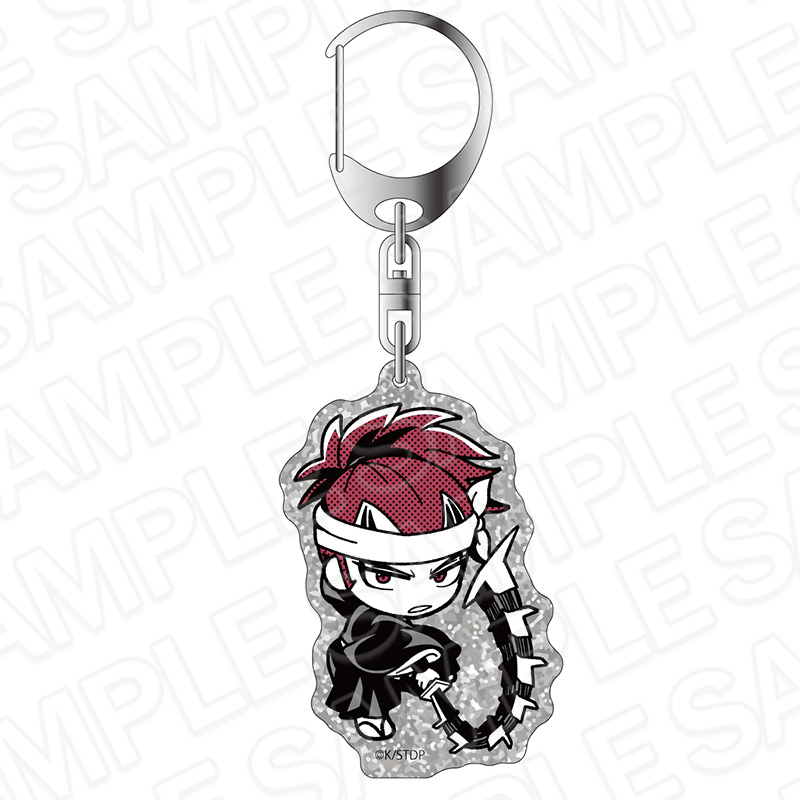 "Bleach" Lame Acrylic Key Chain Monocolor Abarai Renji