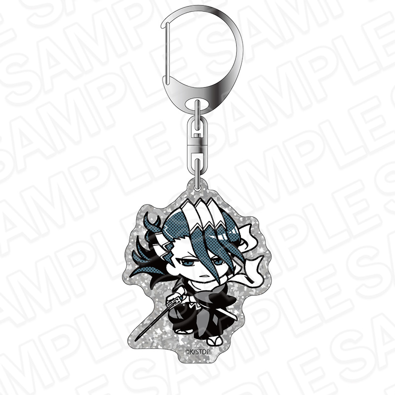 "Bleach" Lame Acrylic Key Chain Monocolor Kuchiki Byakuya