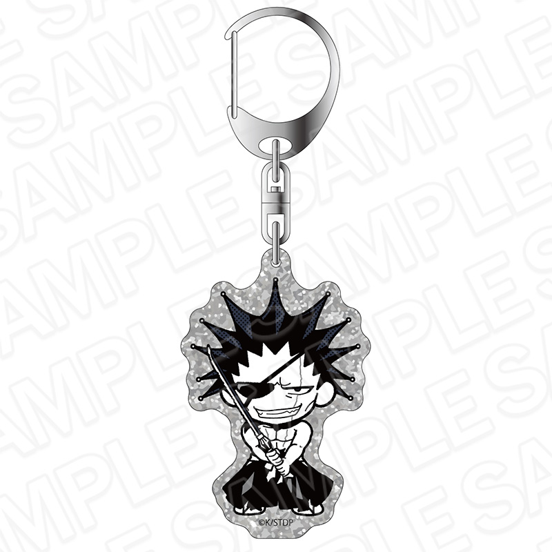 "Bleach" Lame Acrylic Key Chain Monocolor Zaraki Kenpachi