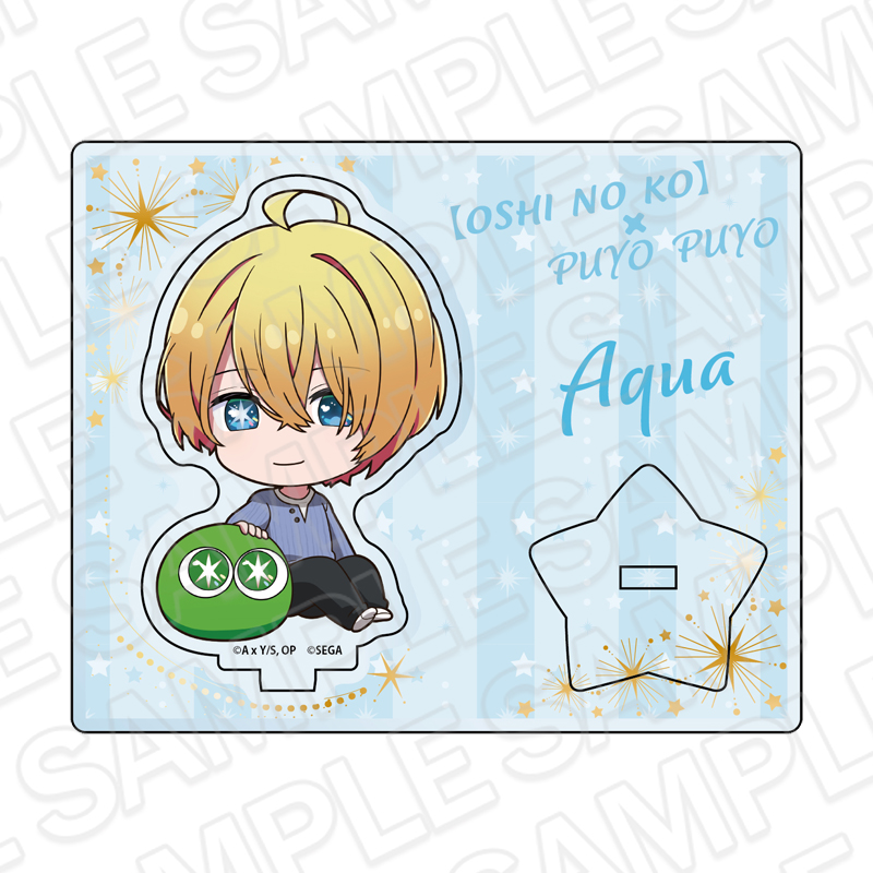 "Oshi no Ko" x "Puyo Puyo" Acrylic Stand Aqua Deformed Ver.