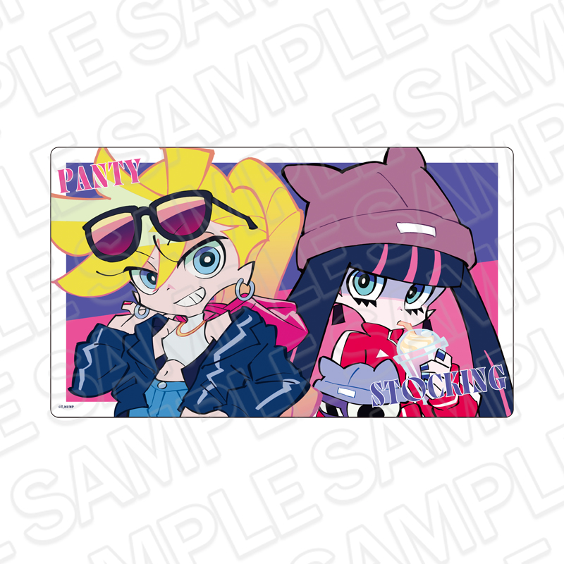 "New Panty & Stocking with Garterbelt" Rubber Desk Mat Panty & Stocking Outing Ver