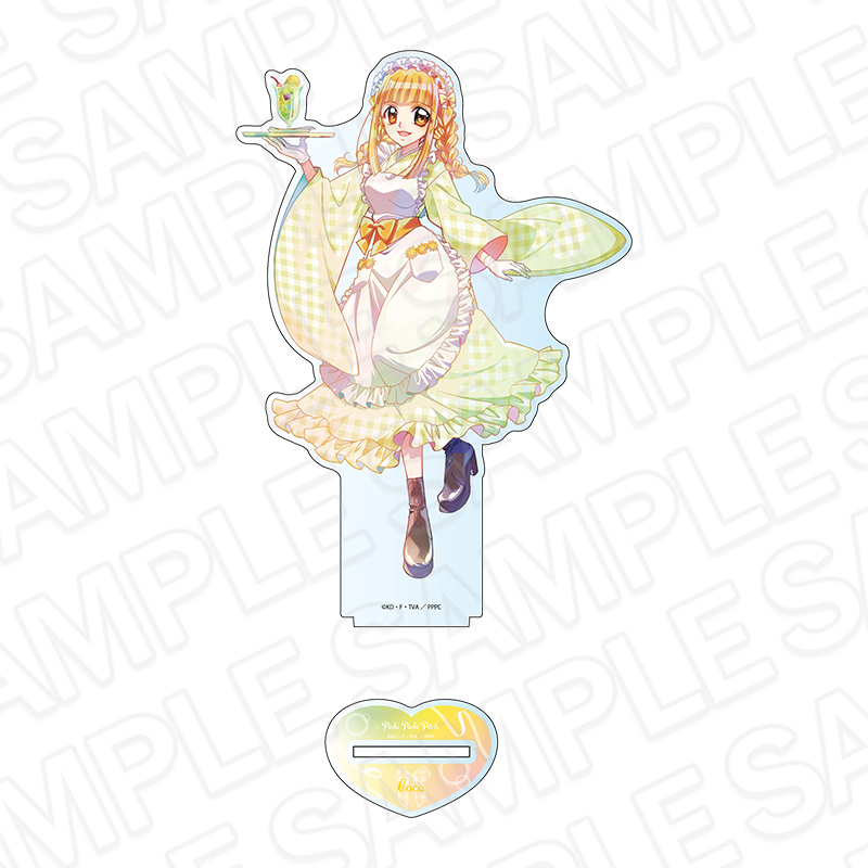 "Mermaid Melody Pichi Pichi Pitch" Deka Acrylic Stand Pale Tone Series Coco Japanese Style Maid Ver.