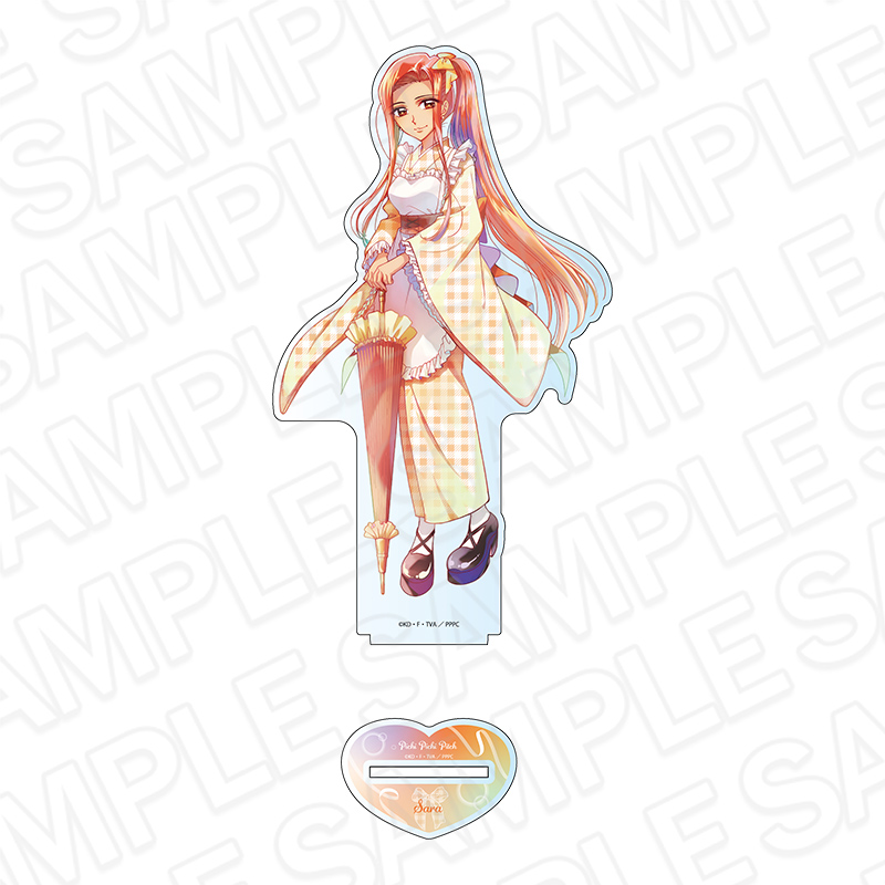 "Mermaid Melody Pichi Pichi Pitch" Deka Acrylic Stand Pale Tone Series Sara Japanese Style Maid Ver.
