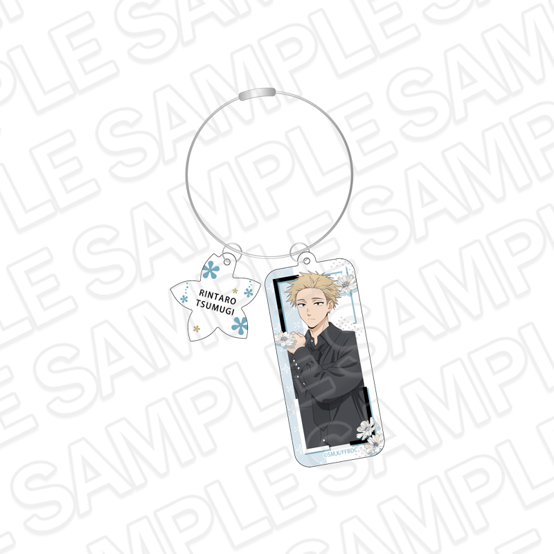 "The Fragrant Flower Blooms with Dignity" Wire Key Chain Tsumugi Rintaro Black Styling Ver.