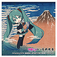 Hokusai Katsushika x Hatsune Miku by iXima Sticker Fine Wind, Clear Morning (Mini Character)