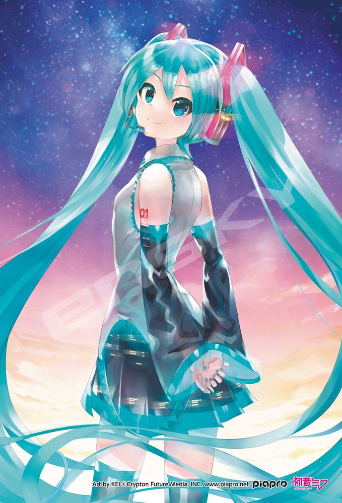Hatsune Miku Art Crystal Jigsaw Puzzle 126 Piece 126-AC80 Turn around