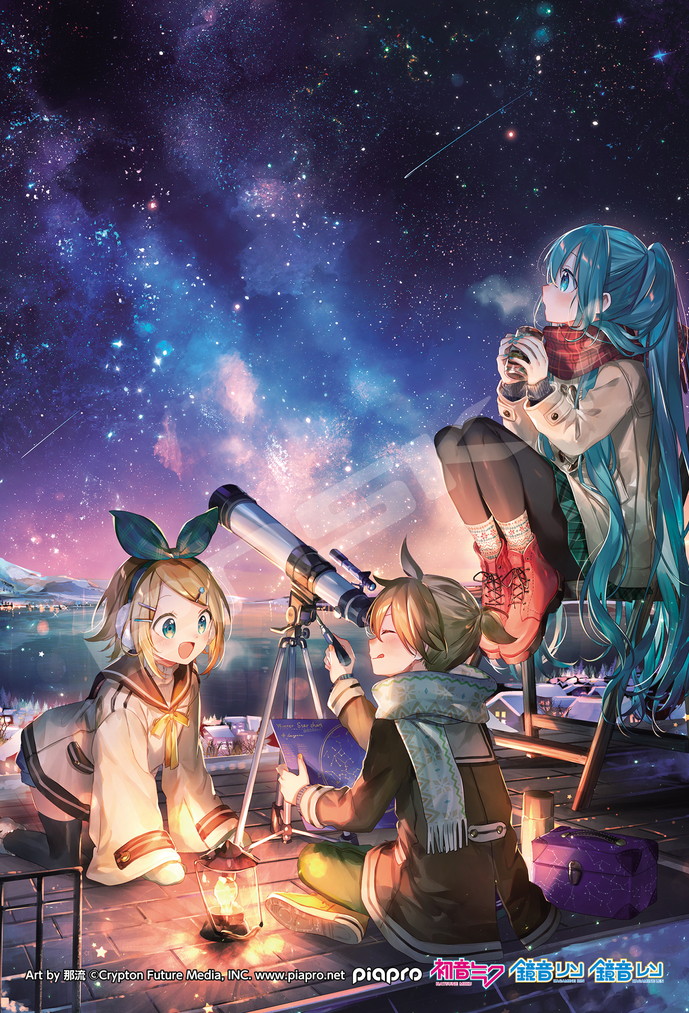 Hatsune Miku Art Crystal Jigsaw Puzzle 126 Piece 126-AC81 Astronomical Observation