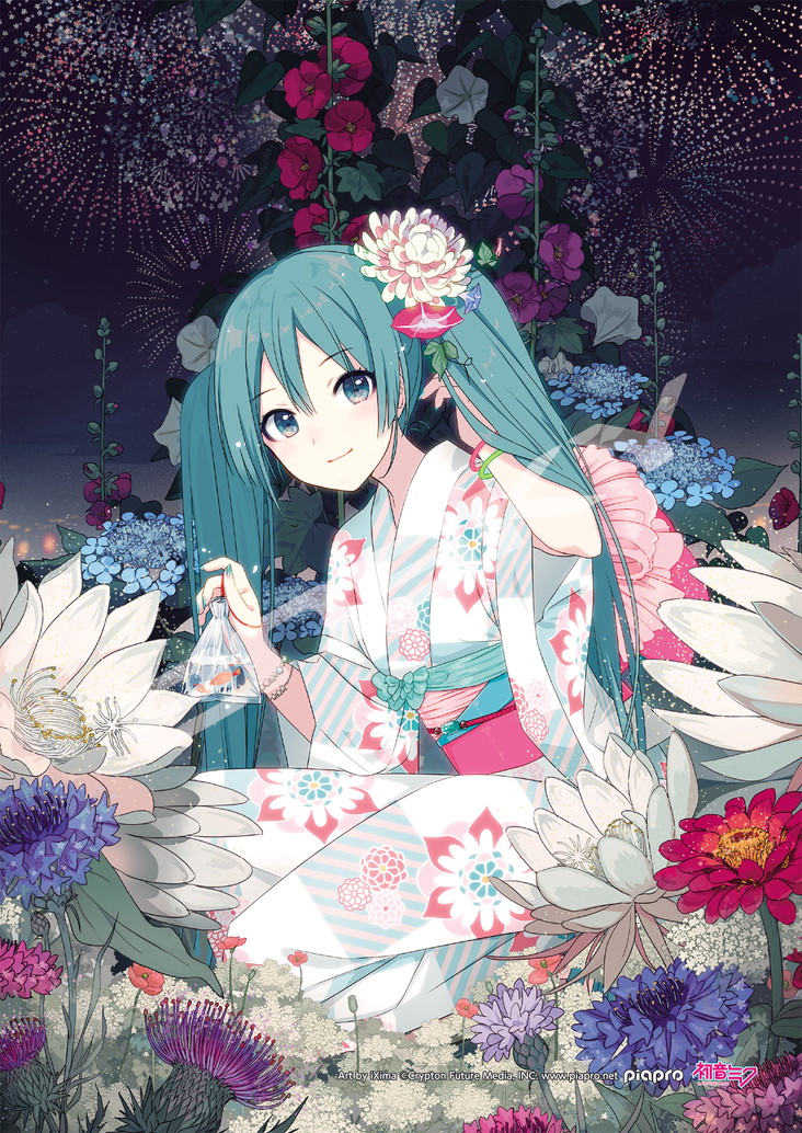 Hatsune Miku Magical Piece -Lite- Jigsaw Puzzle 208 Piece 208-ML13 Summer flowers
