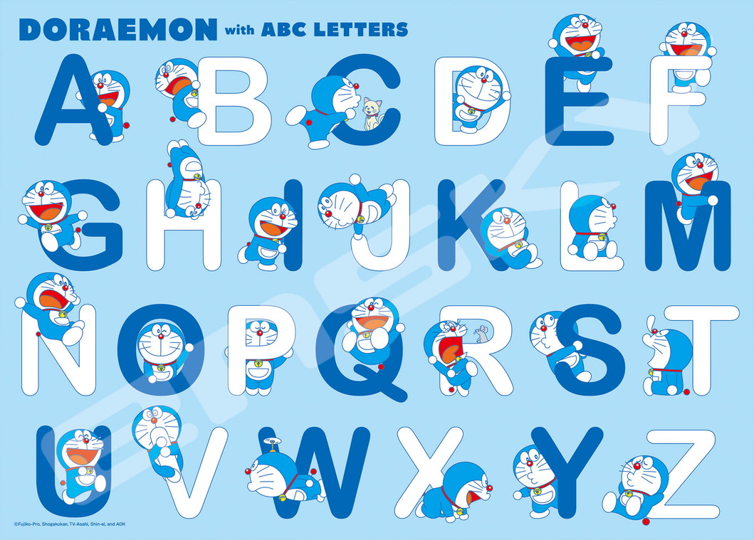 "Doraemon" Jigsaw Puzzle 300 Large Piece 300-L702 Doraemon and the Alphabet