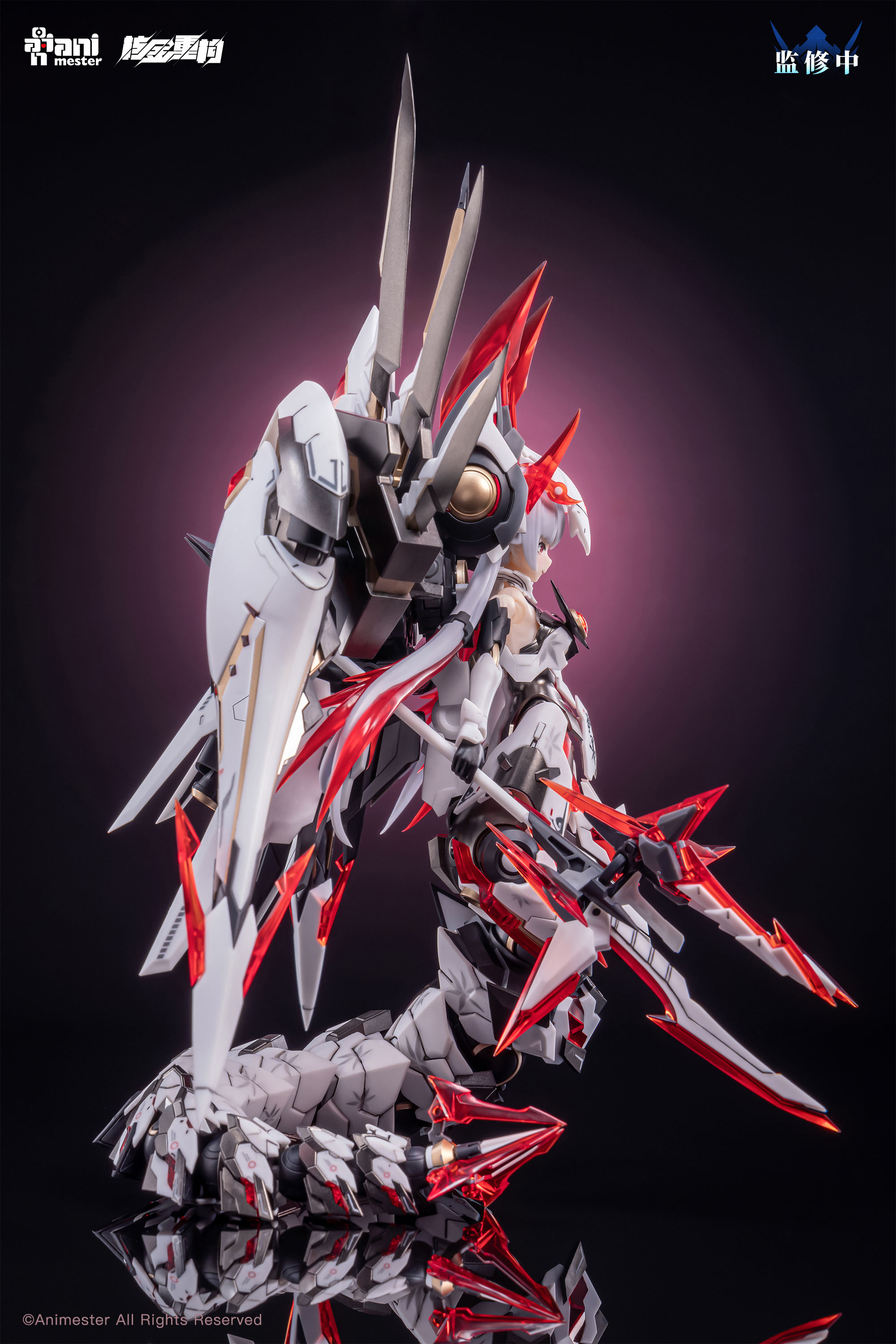 ANIMESTER X NUCLEAR GOLD RECONSTRUCTION POLARIS WHITE 1/12 PLASTIC MODEL KIT