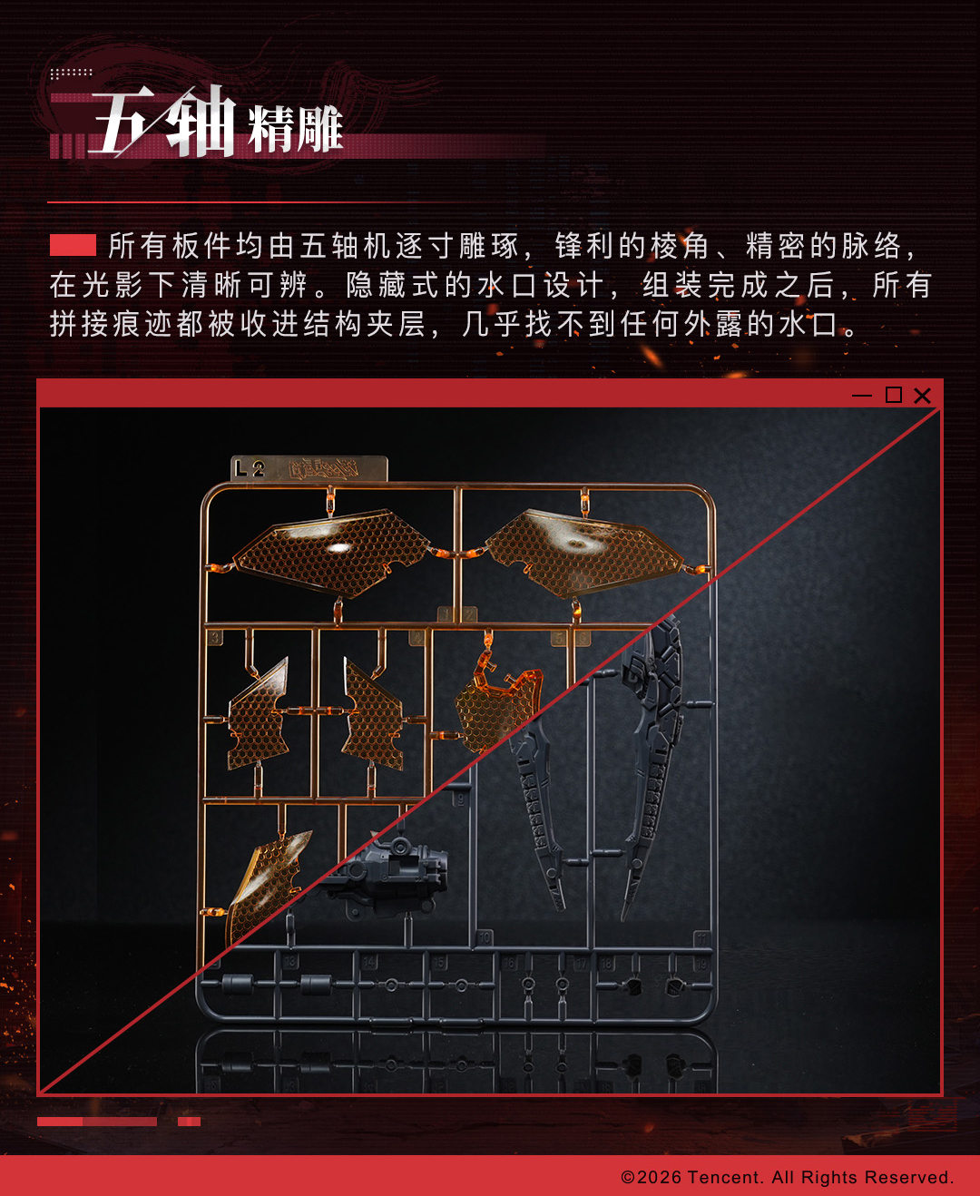 NUCLEAR GOLD RECONSTRUCTION HONOR OF KINGS KAI - CRIMSON SKY ARMOR PLASTIC KIT
