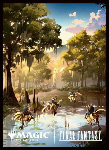 "MAGIC: The Gathering" "Final Fantasy" Players Card Sleeve MFS-79 Chocobo Bundle Swamp