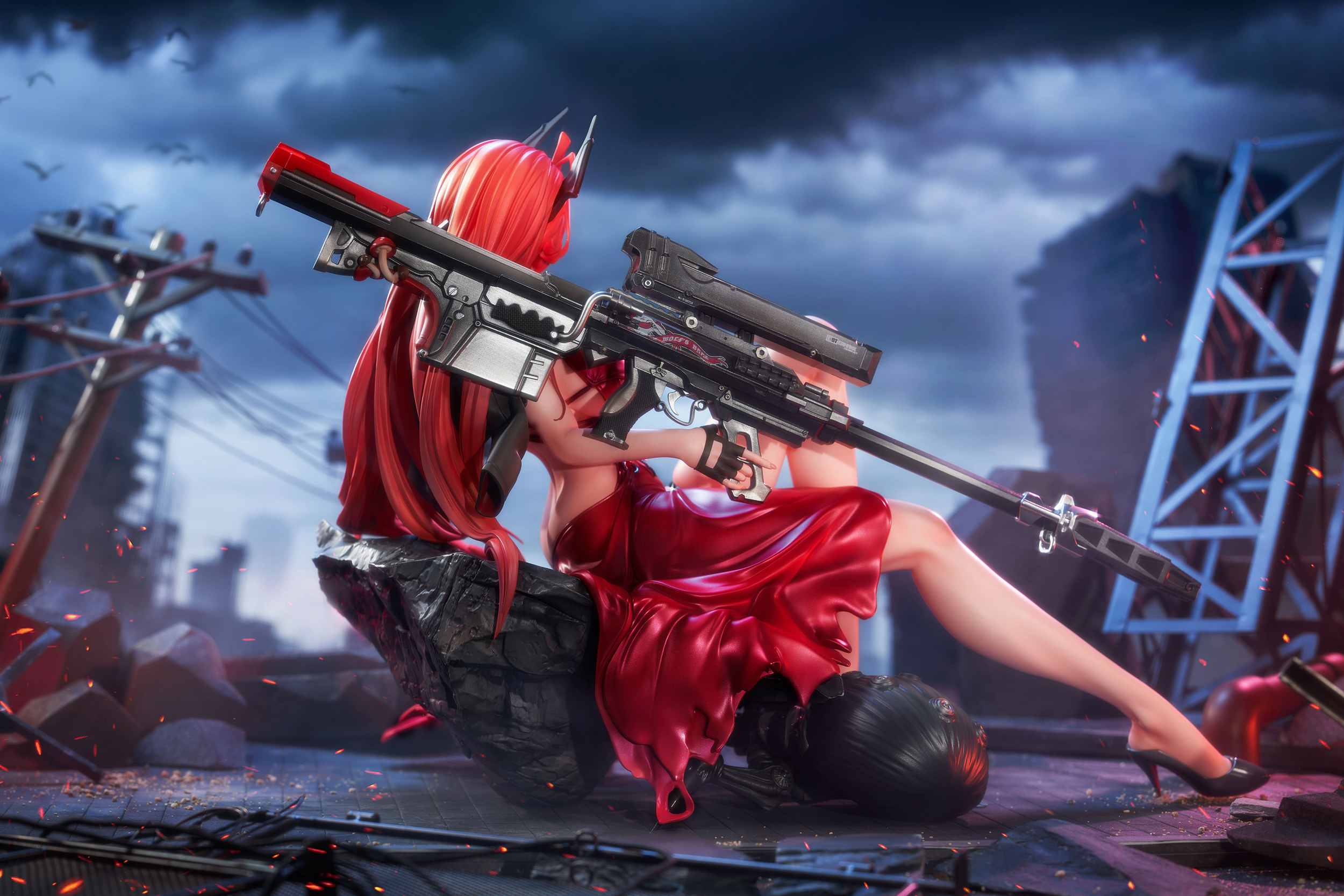 HOBBY SAKURA "GODDESS OF VICTORY: NIKKE" RED HOOD NONSENSE RED VER. 1/4 SCALE FIGURE DELUXE EDITION