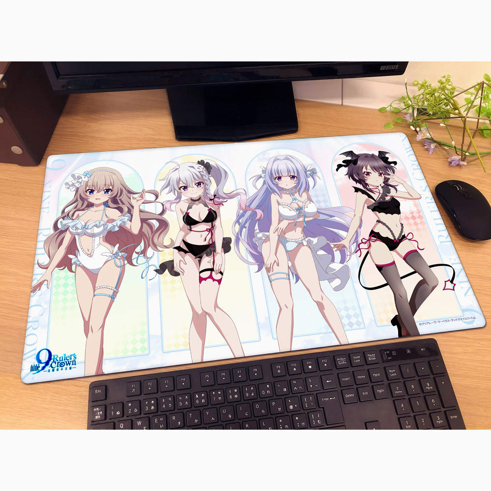 "9-nine- Ruler's Crown" Original Illustration Rubber Mat Angel & Devil Swimwear