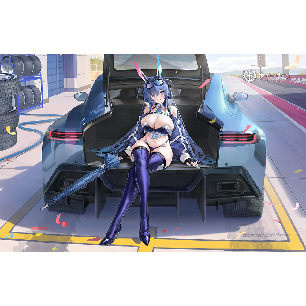"Azur Lane" Towel Blanket New Jersey / Black Blur Prelude