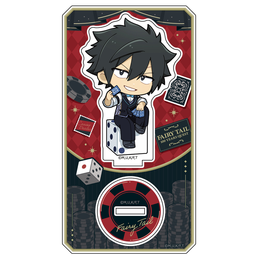 "Fairy Tail 100 Years Quest" Acrylic Stand Gray / Casino Dealer