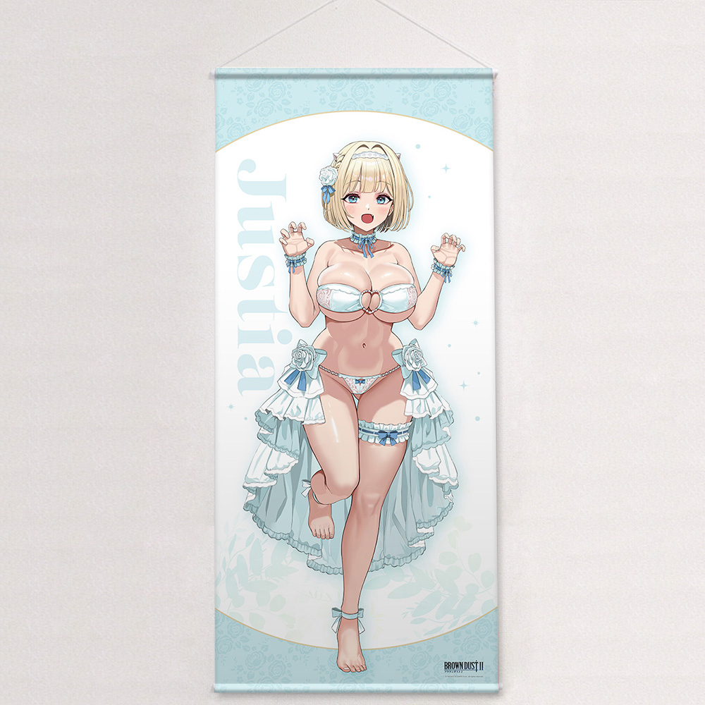 "Brown Dust 2" Original Illustration Extra Large Tapestry Justia / Wedding Swimwear