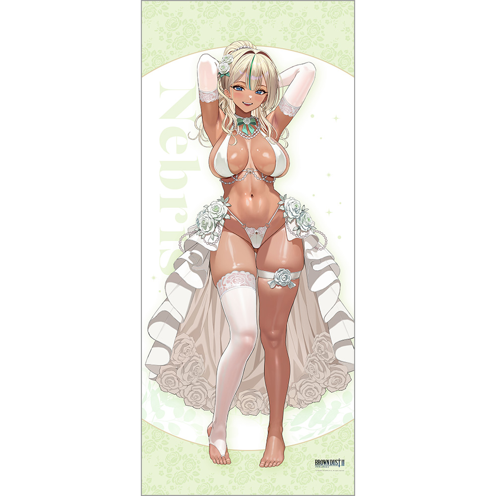 "Brown Dust 2" Original Illustration Extra Large Tapestry Nebris / Wedding Swimwear