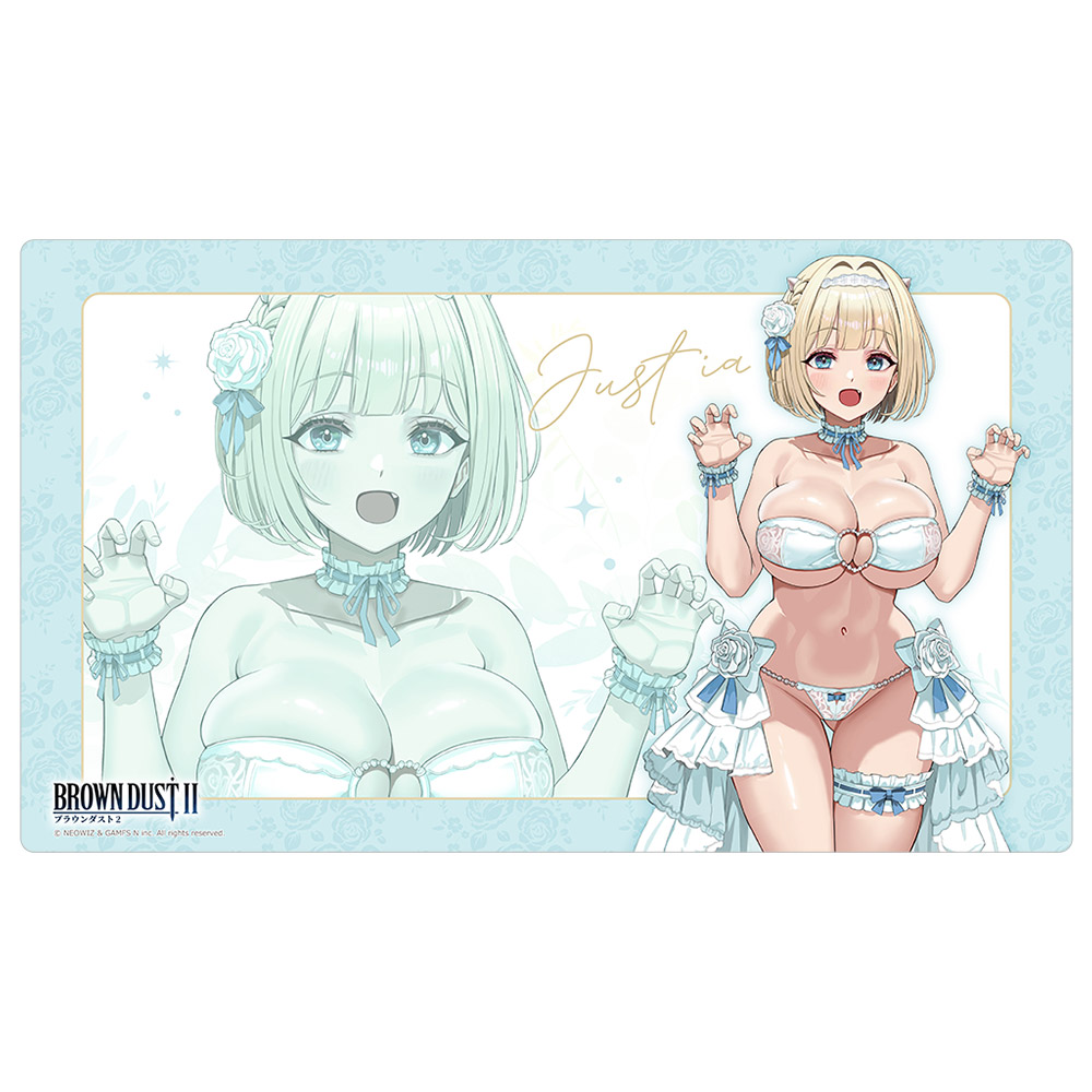 "Brown Dust 2" Original Illustration Rubber Mat Justia / Wedding Swimwear