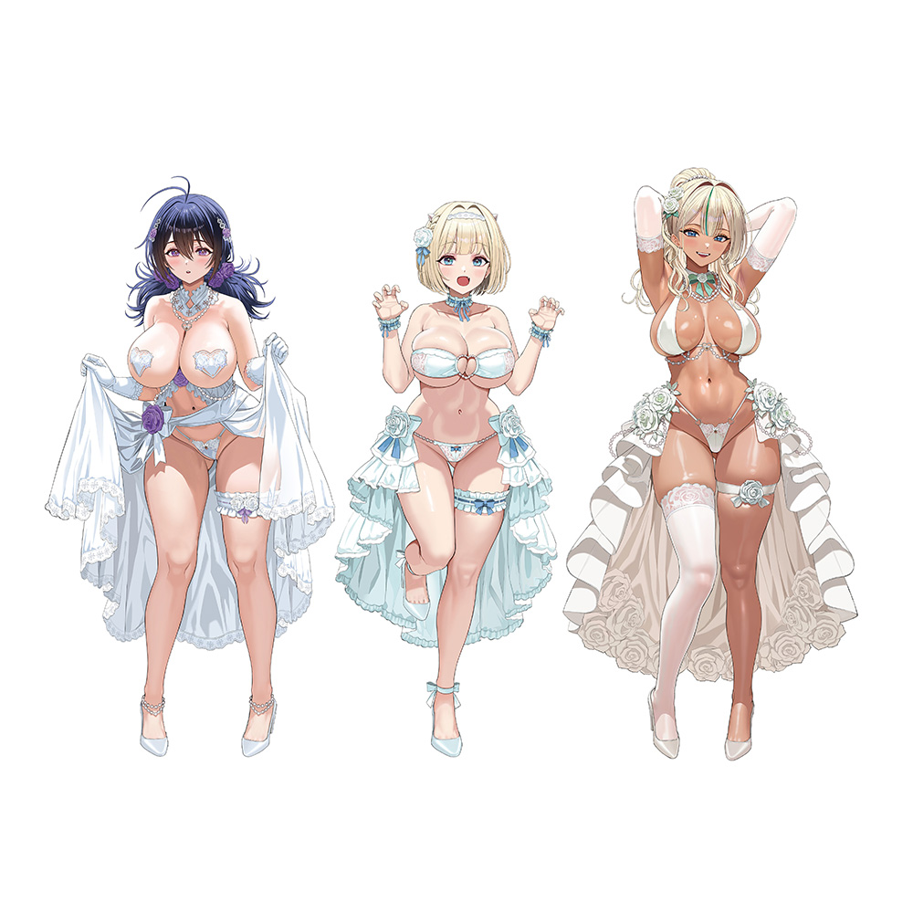"Brown Dust 2" Original Illustration Chara Fine Graph Wedding Swimwear A4