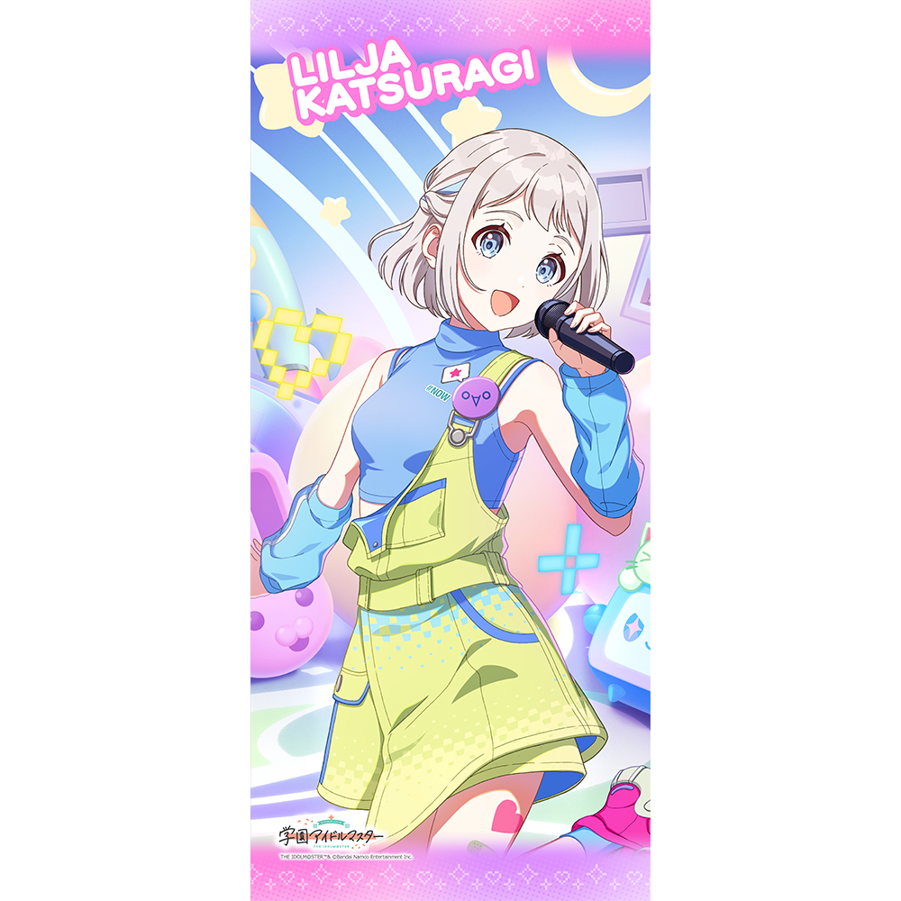 "Gakuen Idolmaster" Sports Towel Katsuragi Lilja / Mirakulu Na Now (ﾟ∀ﾟ)!