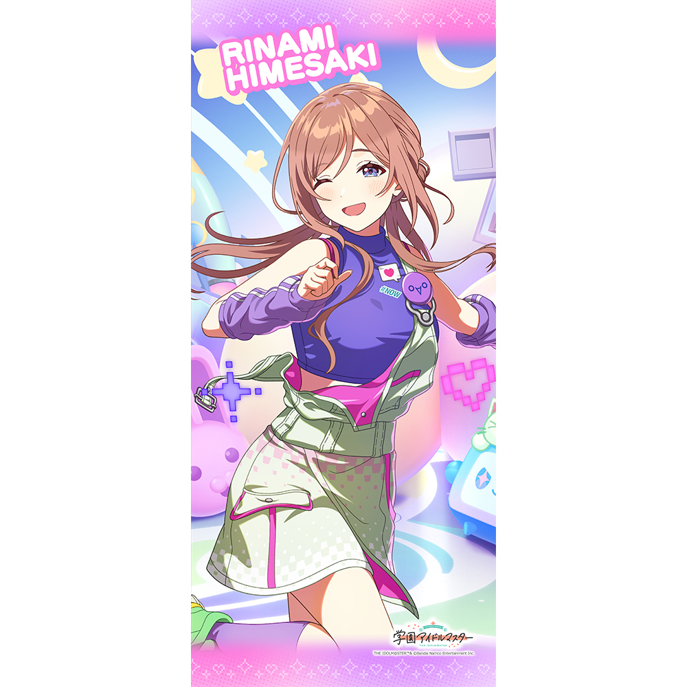 "Gakuen Idolmaster" Sports Towel Himesaki Rinami / Mirakulu Na Now (ﾟ∀ﾟ)!