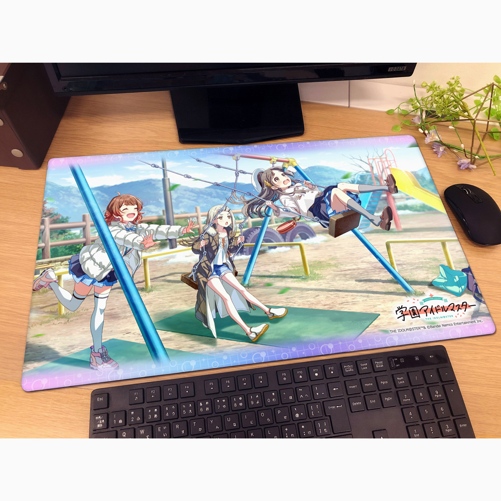 "Gakuen Idolmaster" Rubber Mat I Love You Girls
