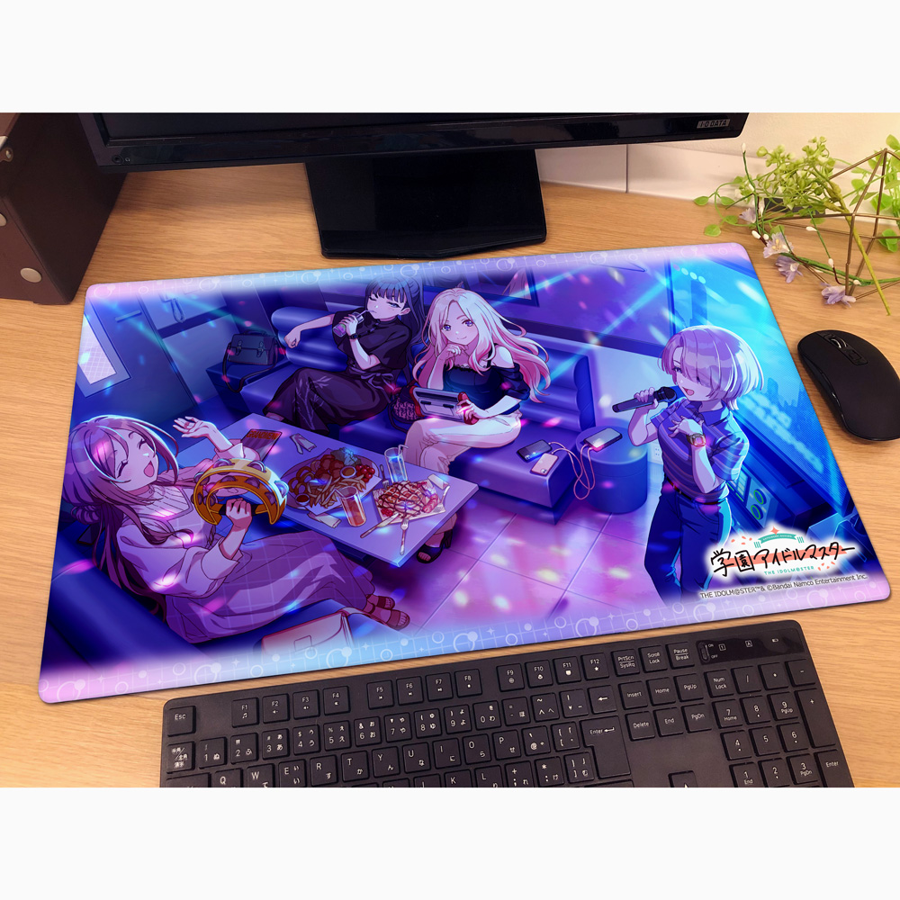 "Gakuen Idolmaster" Rubber Mat Let's Get This Party Started!