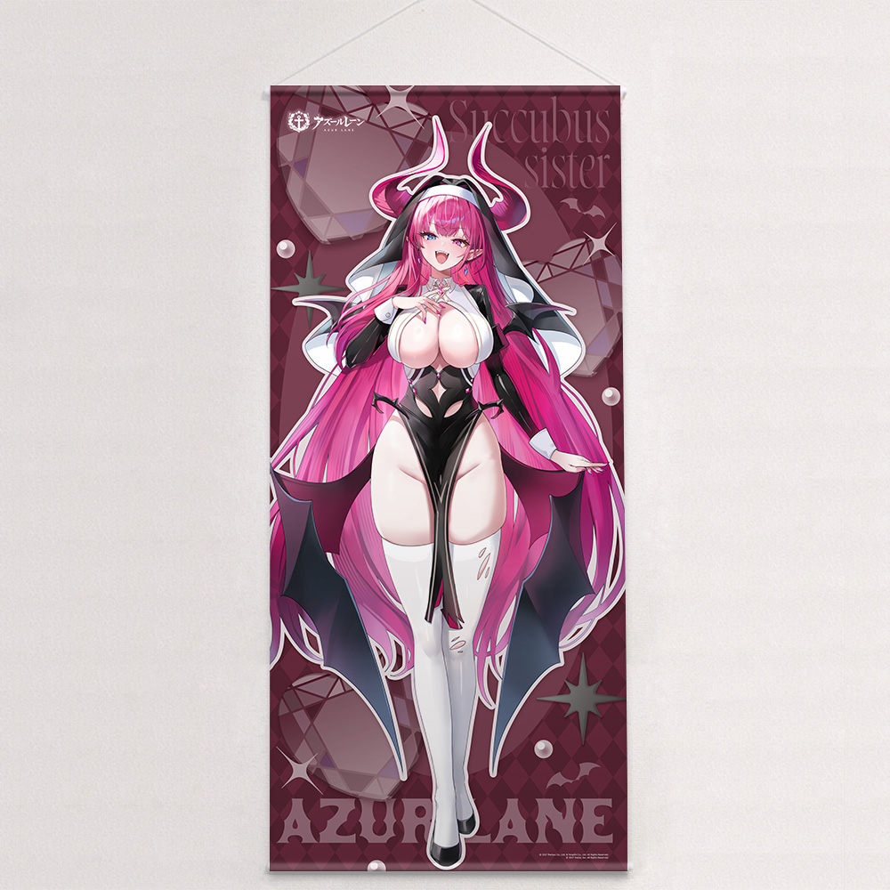 "Azur Lane" Original Illustration Extra Large Tapestry Pearl / Succubus Sister