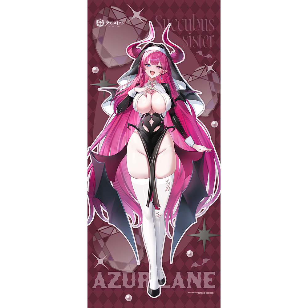 "Azur Lane" Original Illustration Extra Large Tapestry Pearl / Succubus Sister