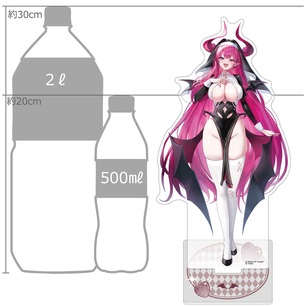 "Azur Lane" Original Illustration Extra Large Acrylic Stand Mecklenburg / Succubus Sister