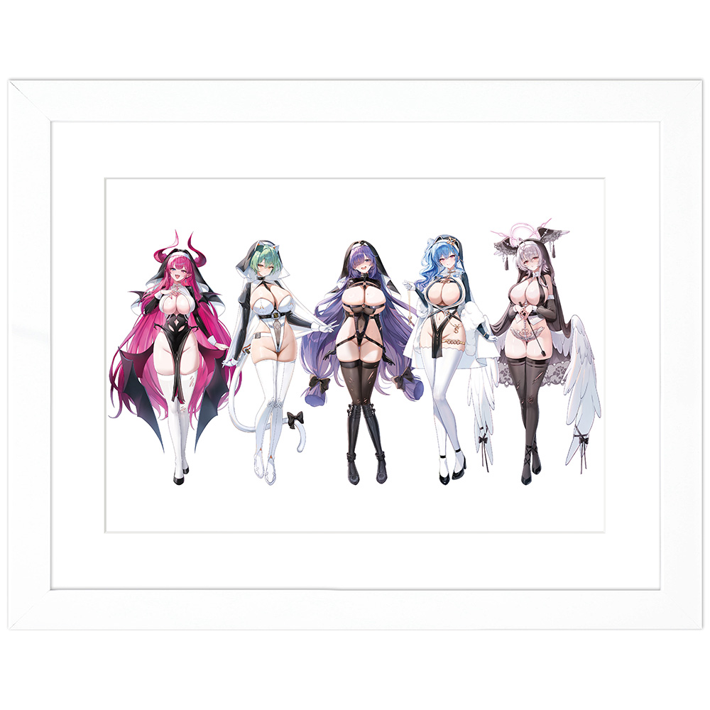 "Azur Lane" Original Illustration Chara Fine Graph Succubus Sister A4