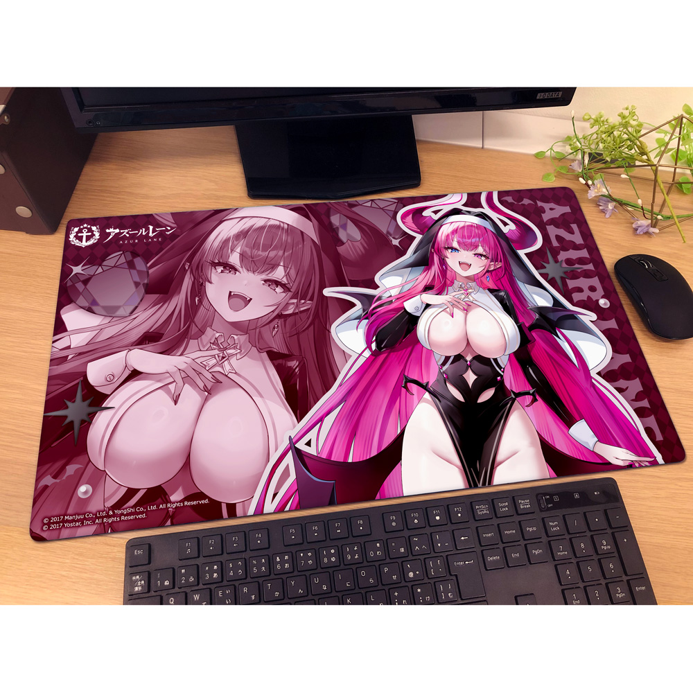 "Azur Lane" Original Illustration Rubber Mat Mecklenburg / Succubus Sister