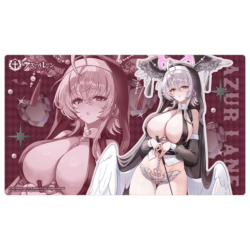 "Azur Lane" Original Illustration Rubber Mat Pearl / Succubus Sister