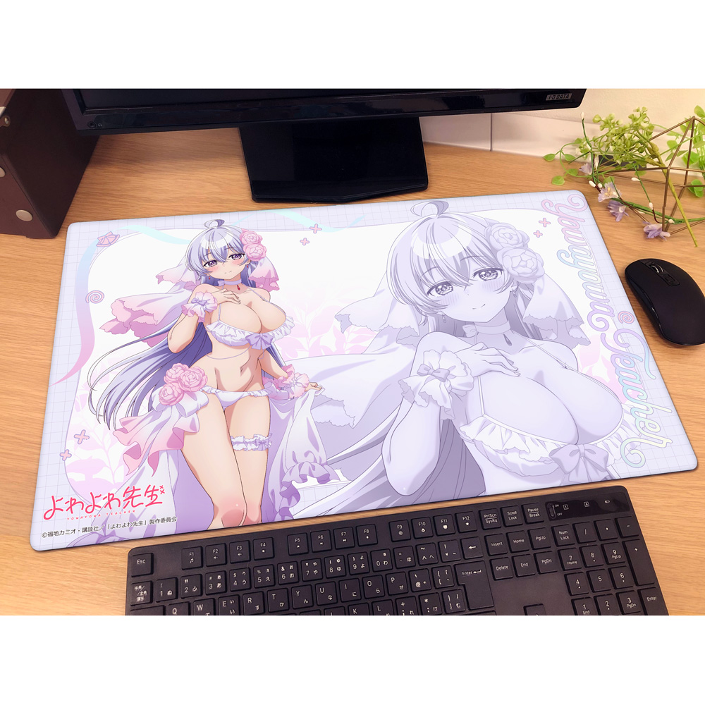 "Yowayowa Sensei" Original Illustration Rubber Mat Hiwamura Hiyori / Wedding Swimwear