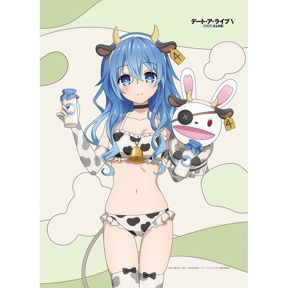 "Date A Live V" Original Illustration B2 Tapestry Yoshino / Cow Pattern Swimwear W Suede